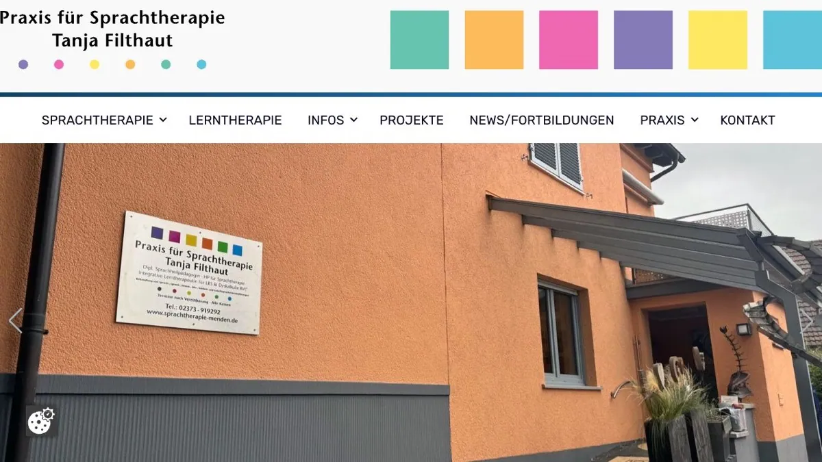 Startseite der Praxis für Sprachtherapie Tanja Filthaut
